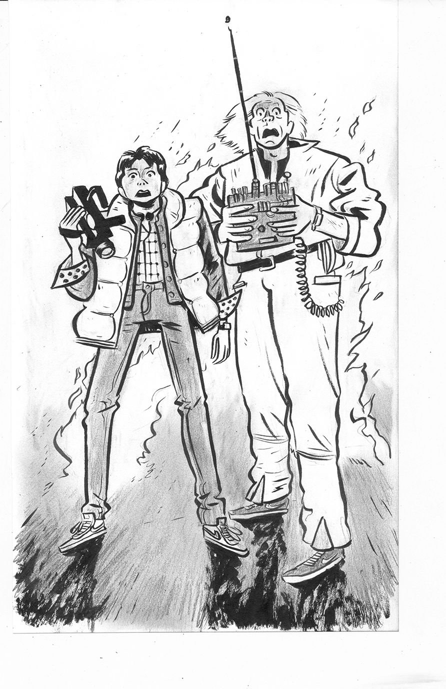 Back to the Future sketch by Bruno Seelig