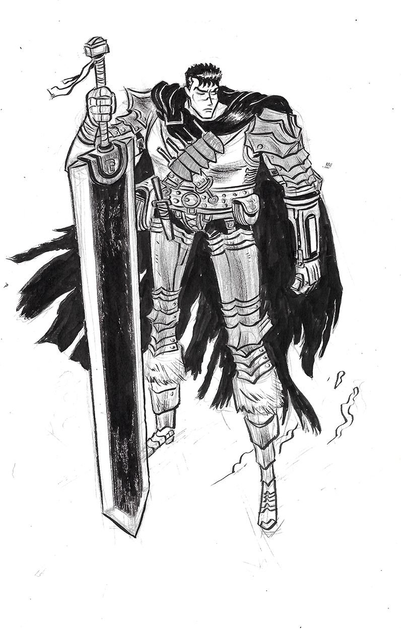 Guts sketch by Bruno Seelig