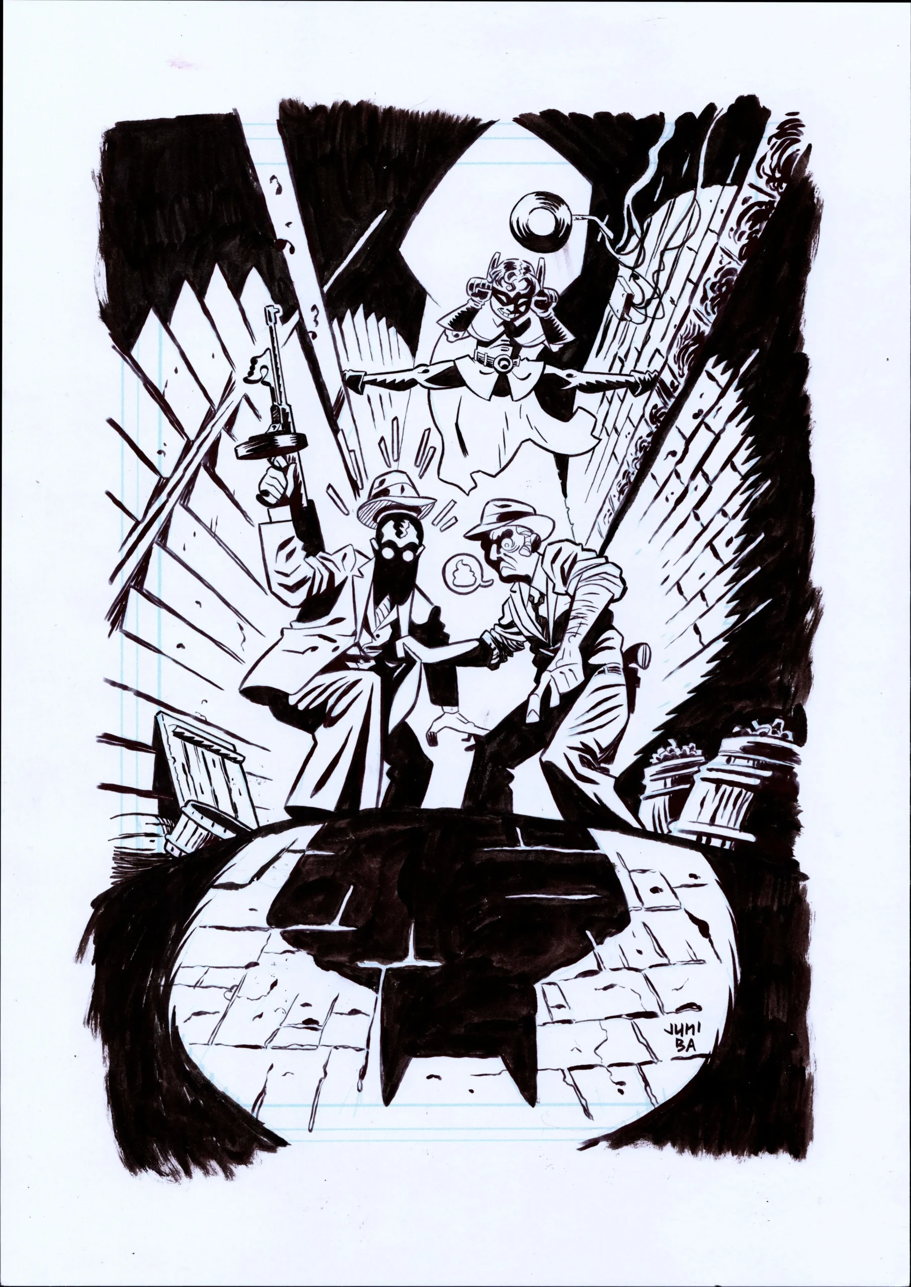 Batman and Robin: Year One #9 cover by Juni Ba