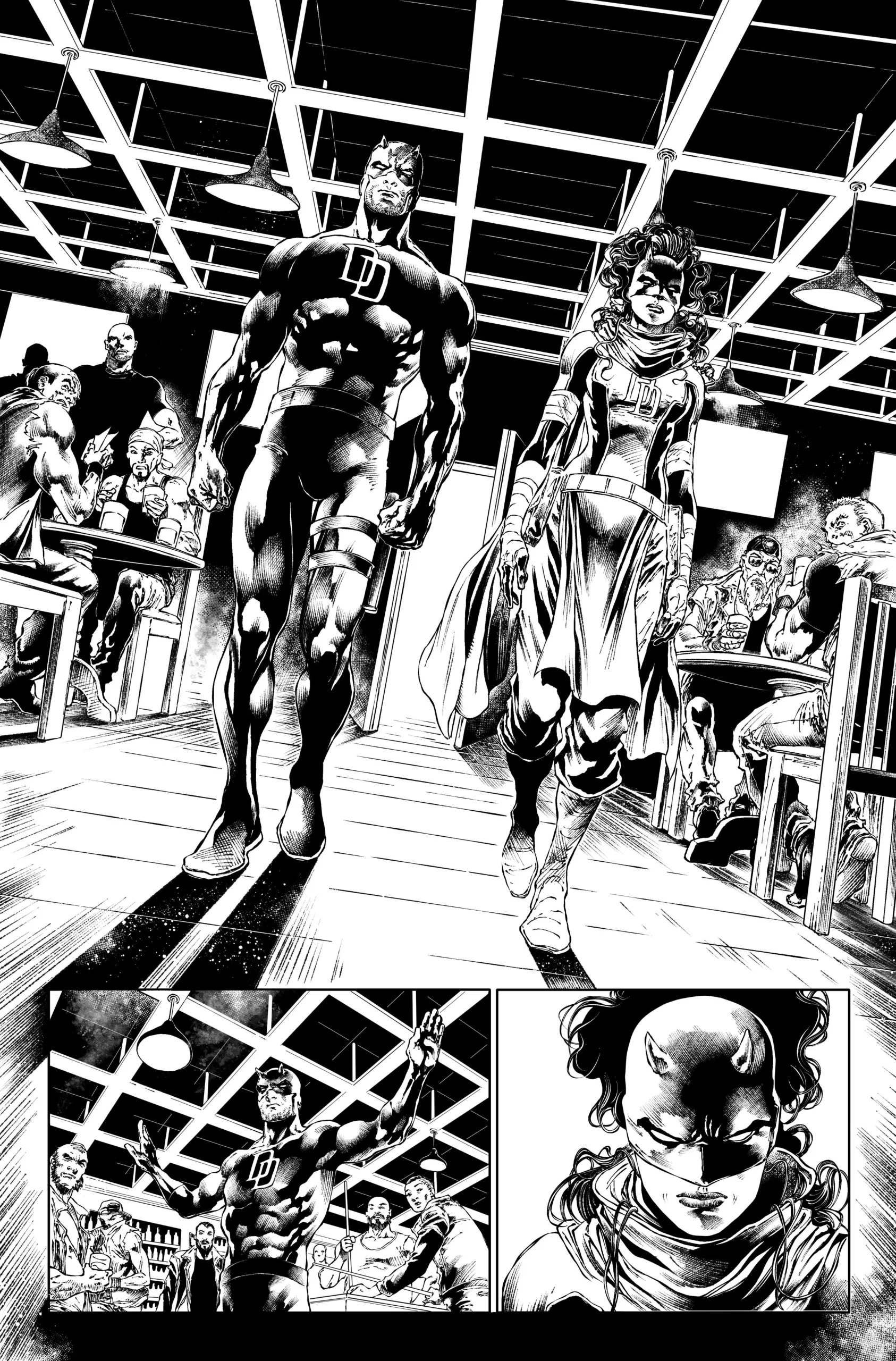 Daredevil #24 page 10 AP by Oren Junior