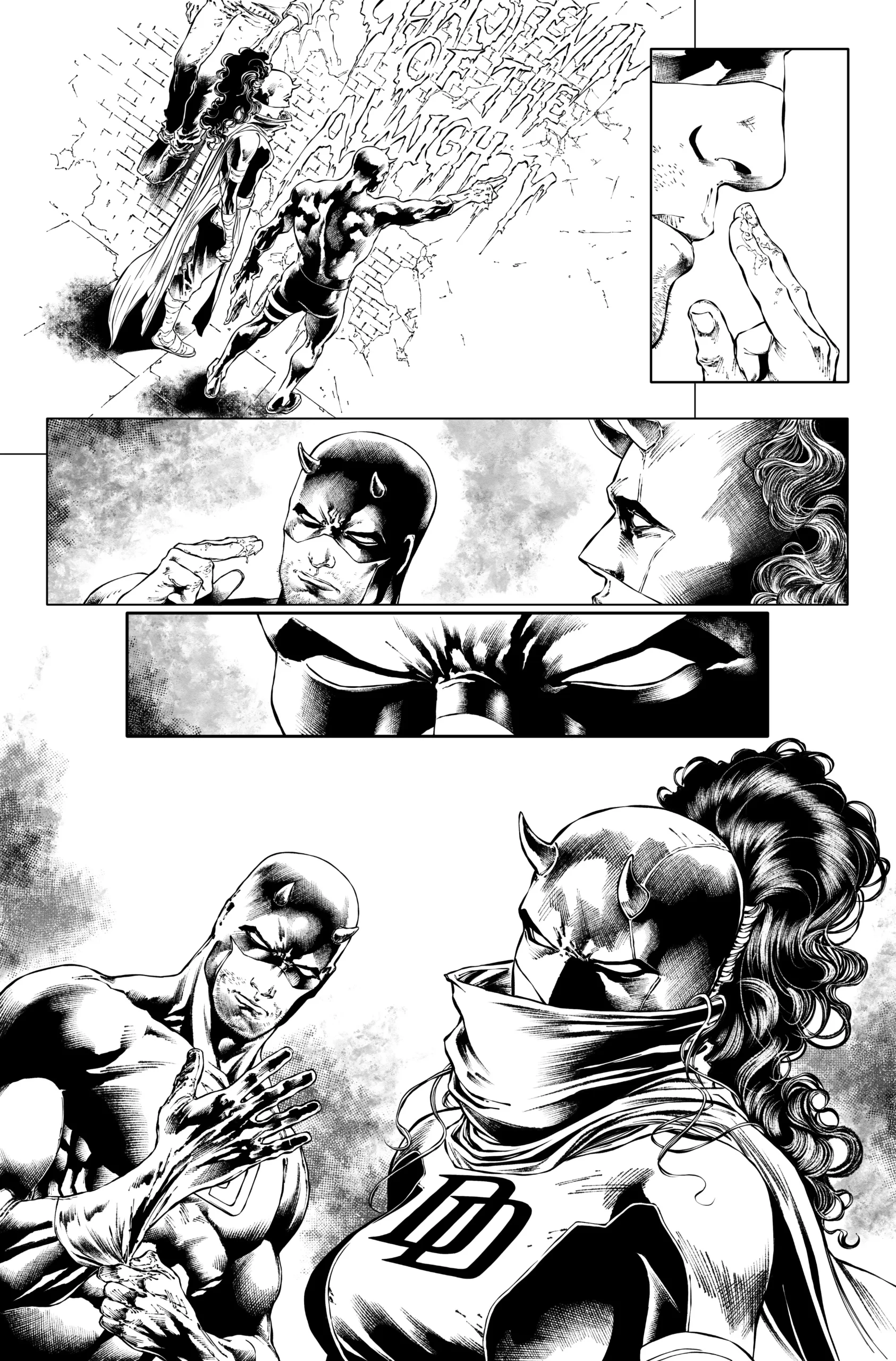 Daredevil #24 page 19 AP by Oren Junior