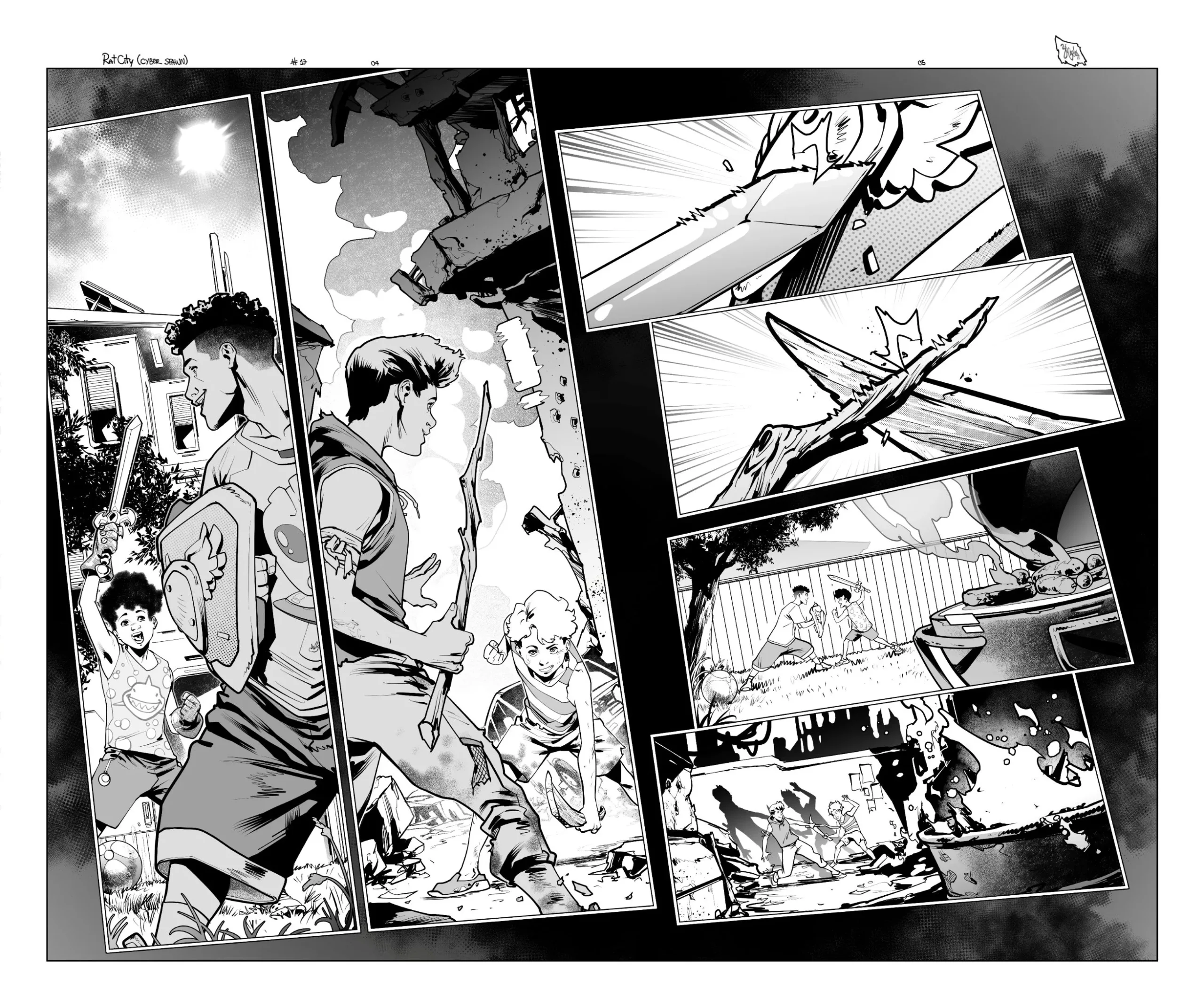 Rat City #17 page 04-05 AP by Zé Carlos
