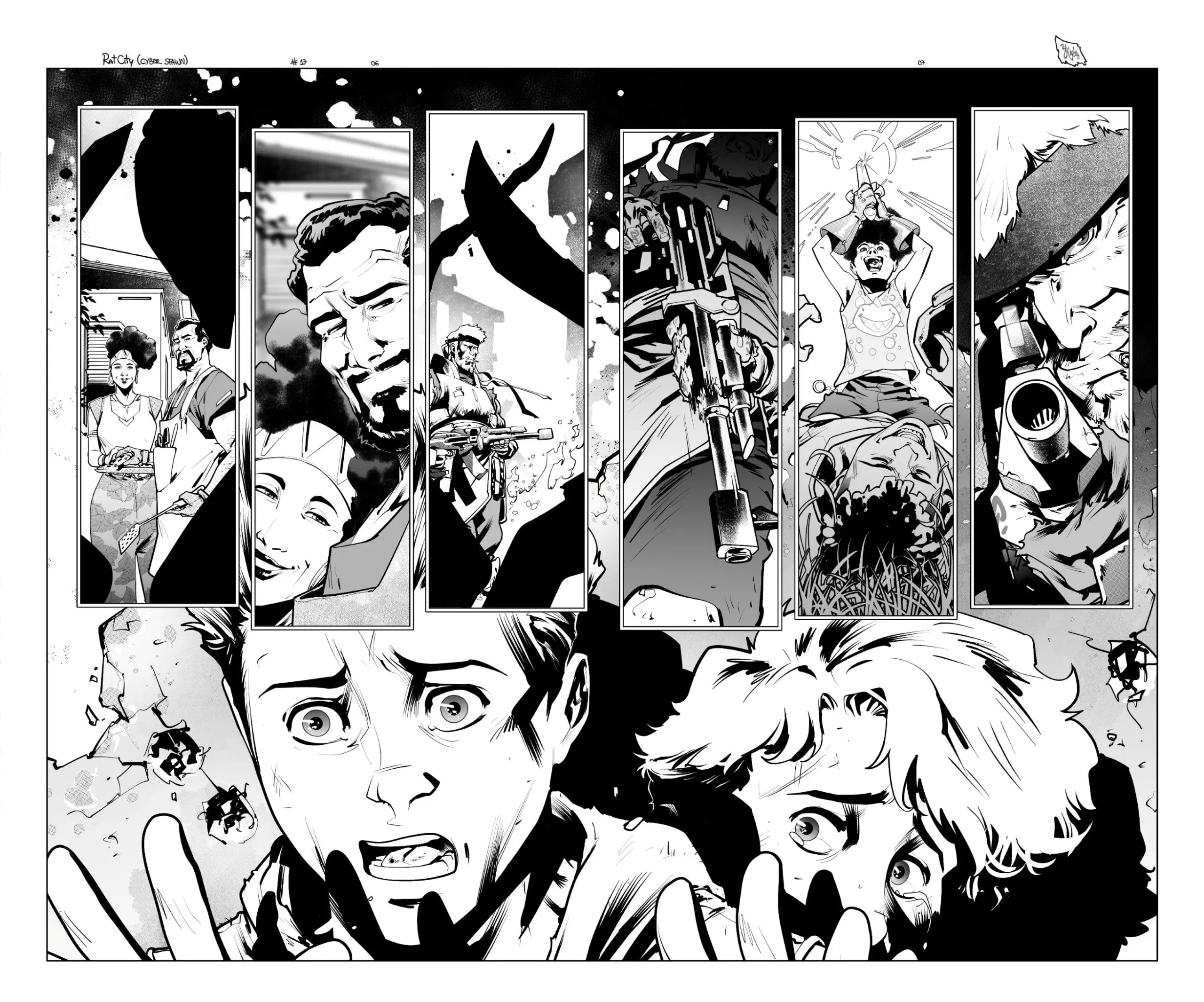 Rat City #17 page 06-07 AP by Zé Carlos
