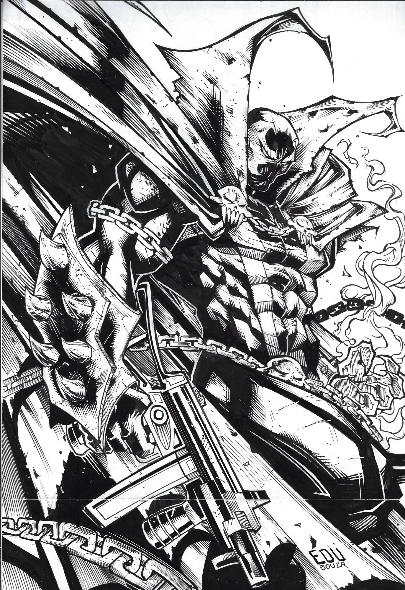 Spawn Illo by Edu Souza