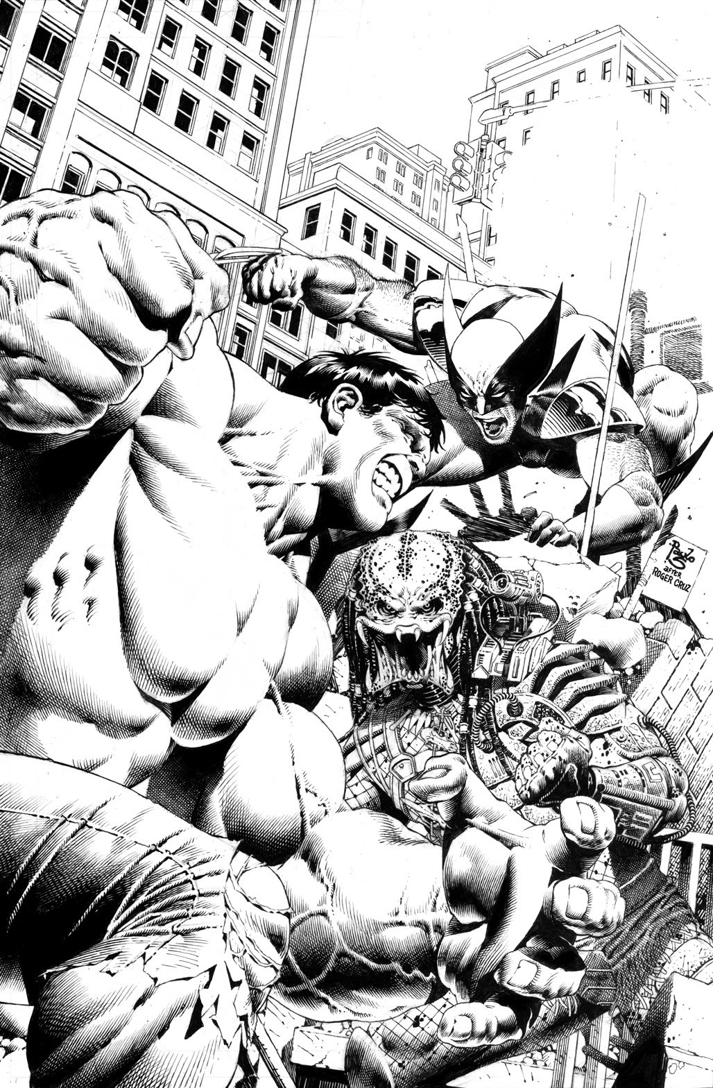 Predator Kills the Marvel Universe #03 cover by Paulo Siqueira