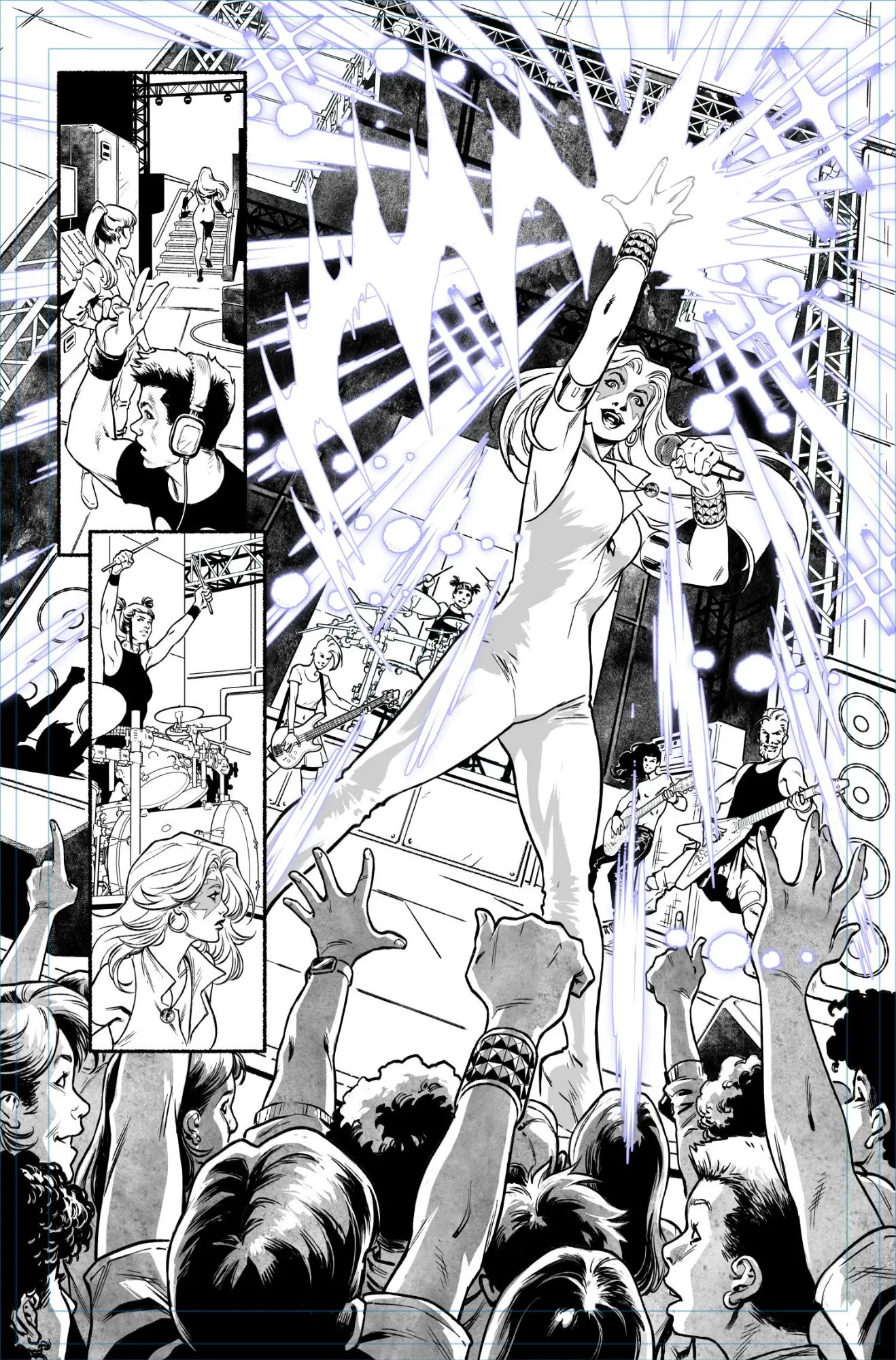 Dazzler #01 page 09 by Rafael Loureiro