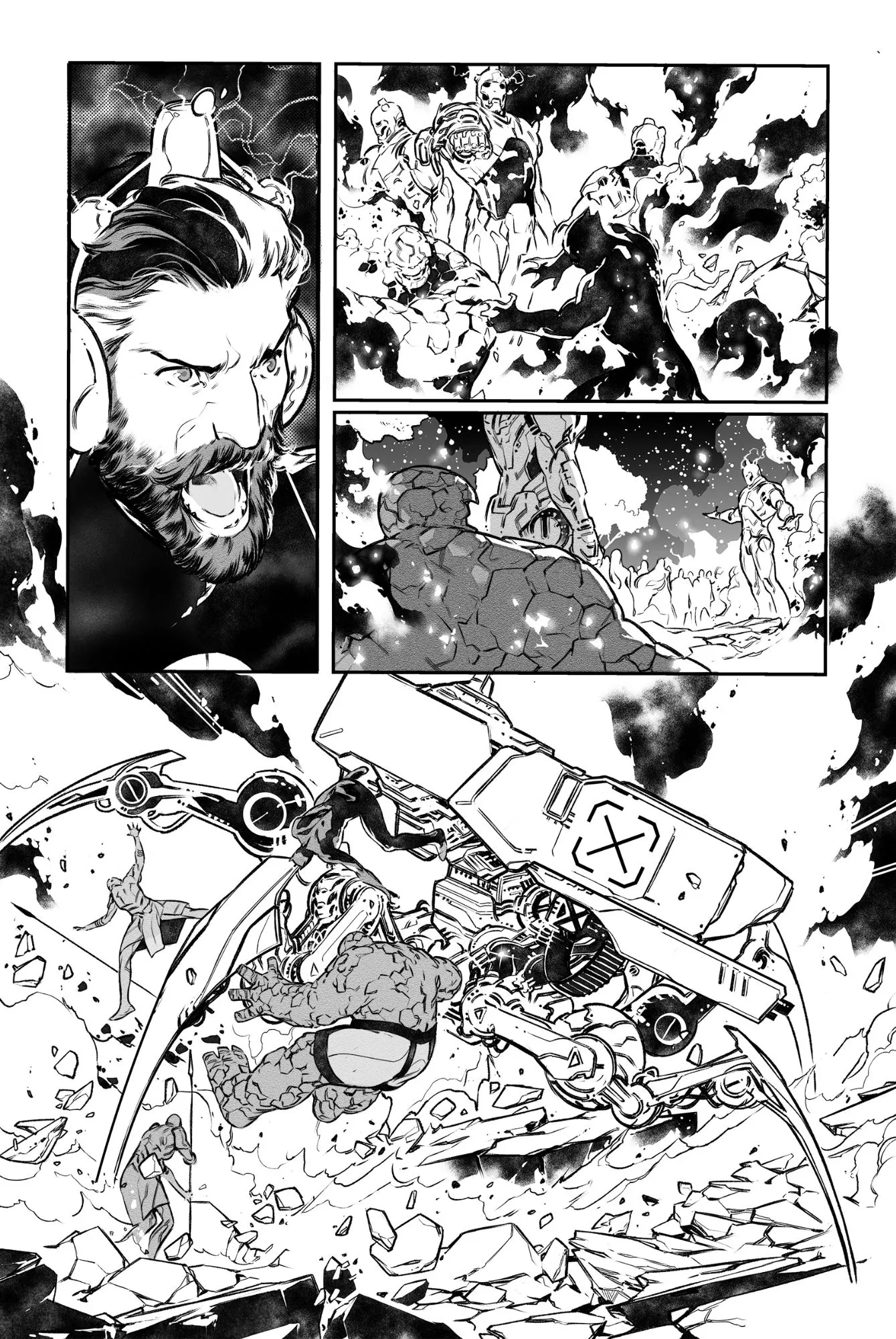 Fantastic Four #34 page 12 AP by RB Silva