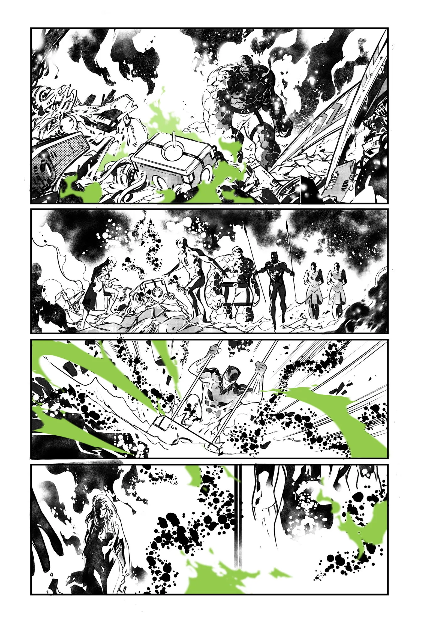 Fantastic Four #34 page 15 AP by RB Silva