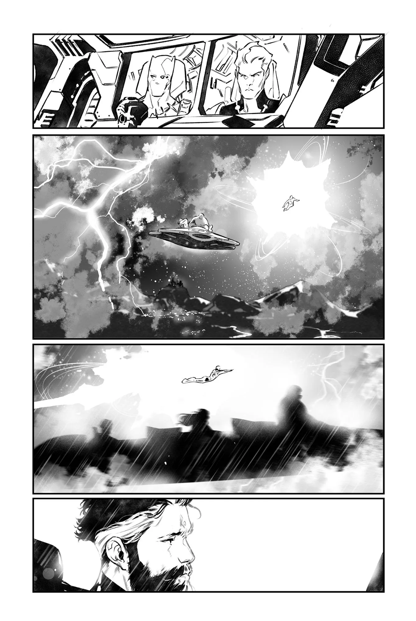 Fantastic Four #34 page 19 AP by RB Silva