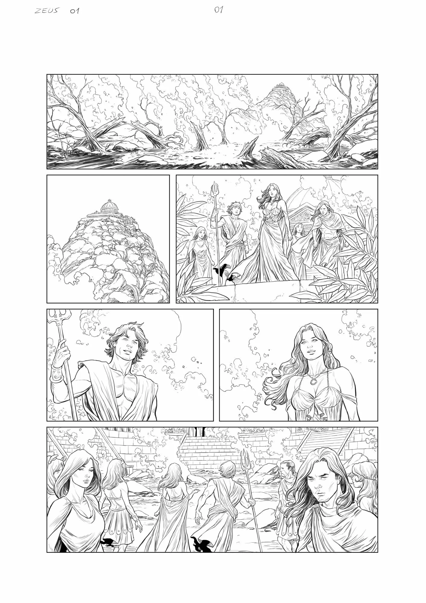 Les guerres de Zeus #01 page 01 AP by Carlos Rafael