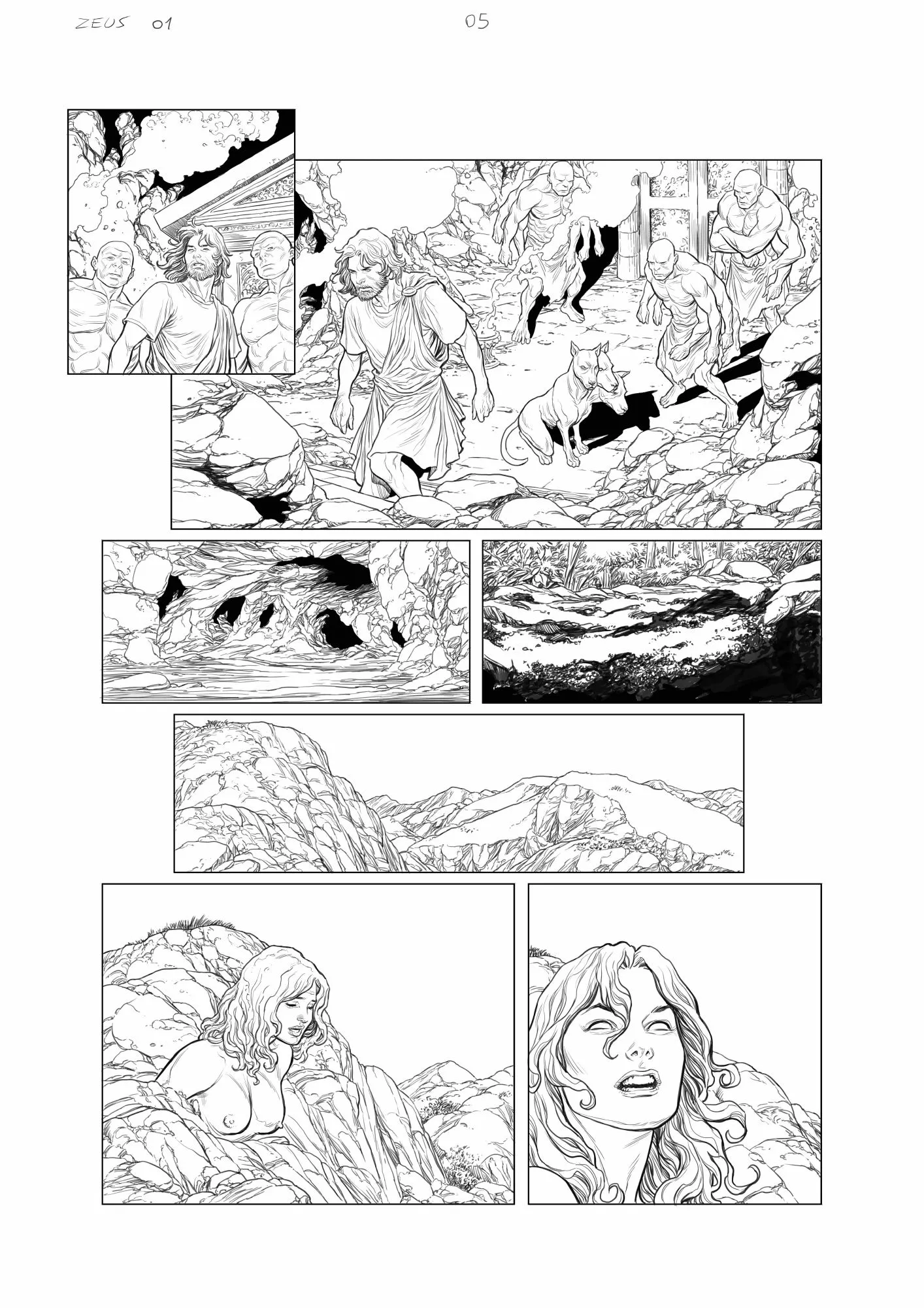 Les guerres de Zeus #01 page 05 AP by Carlos Rafael