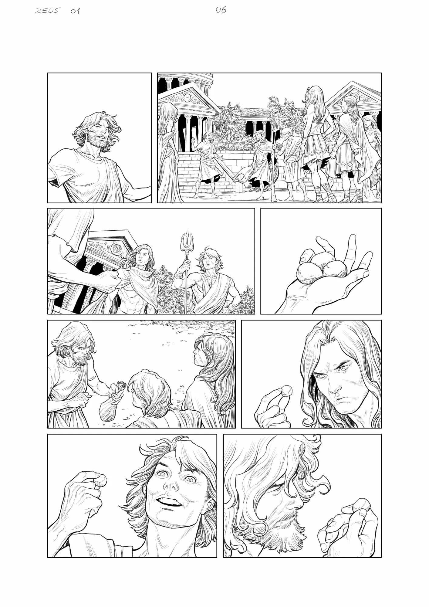 Les guerres de Zeus #01 page 06 AP by Carlos Rafael