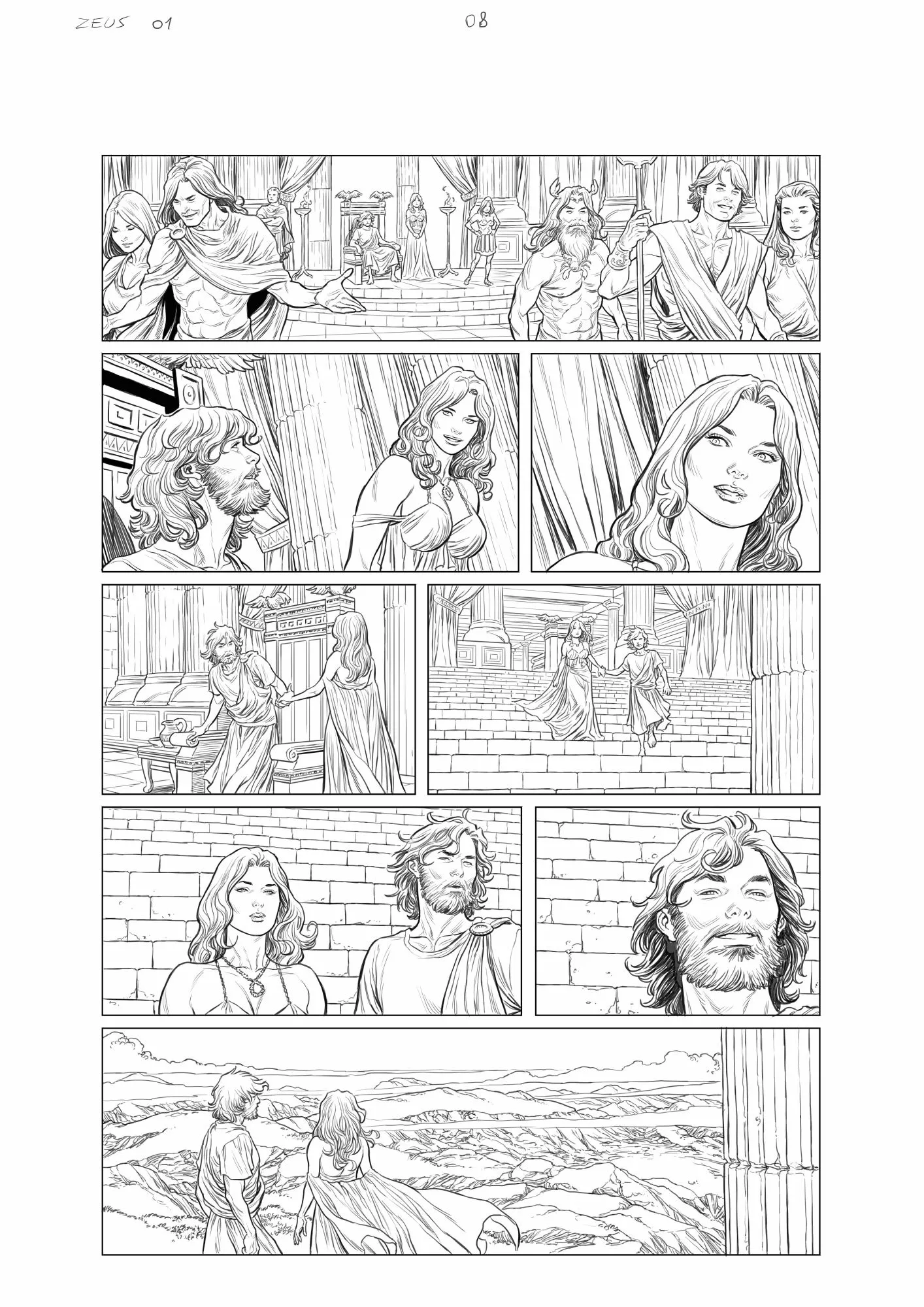 Les guerres de Zeus #01 page 08 AP by Carlos Rafael