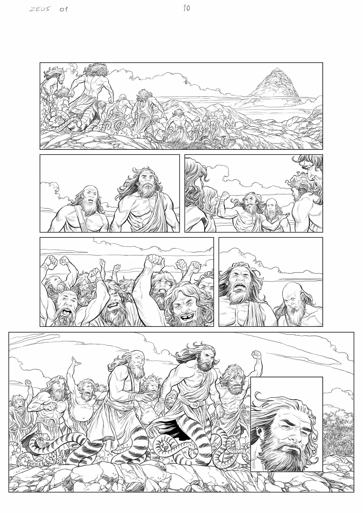 Les guerres de Zeus #01 page 10 AP by Carlos Rafael
