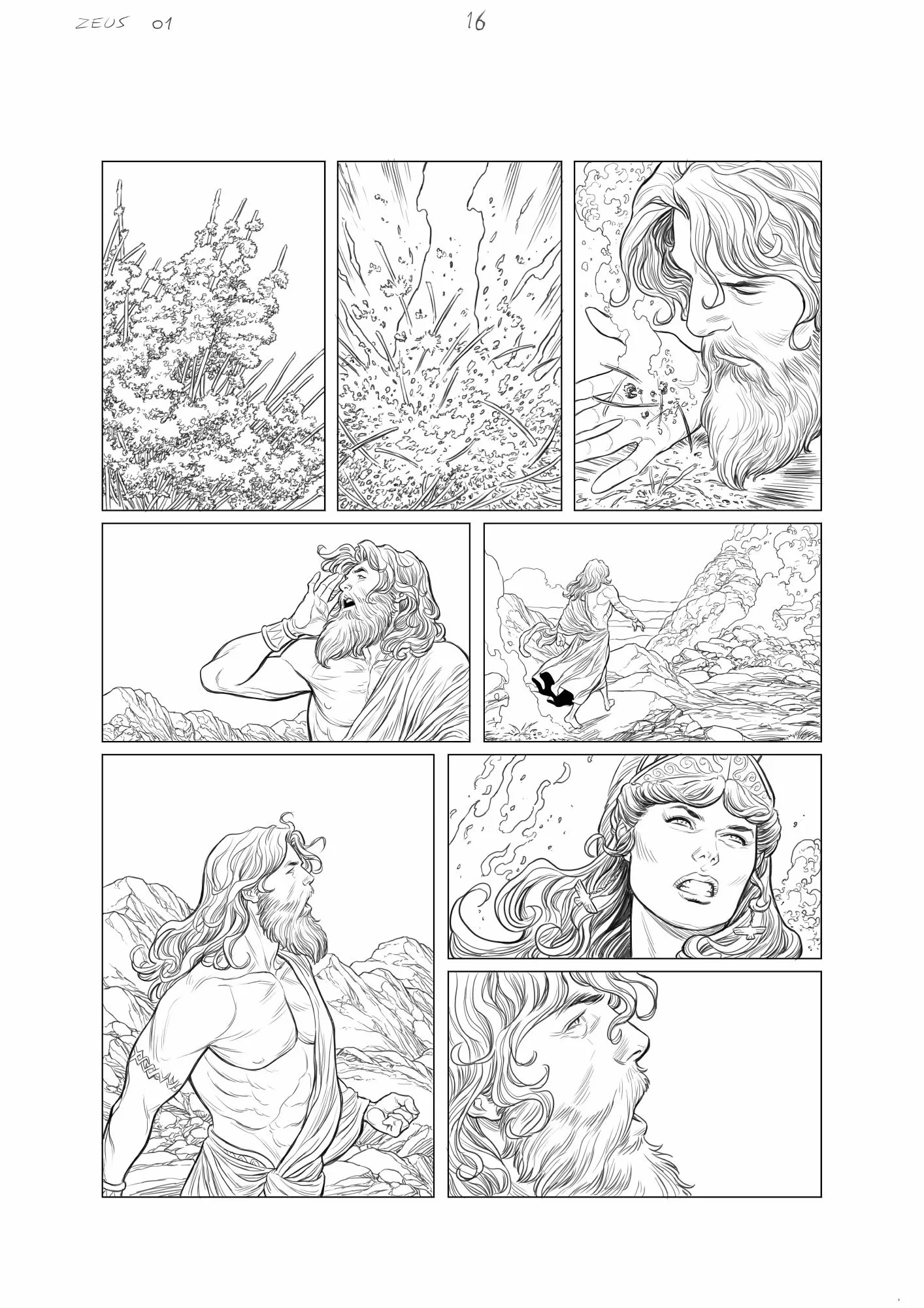 Les guerres de Zeus #01 page 16 AP by Carlos Rafael